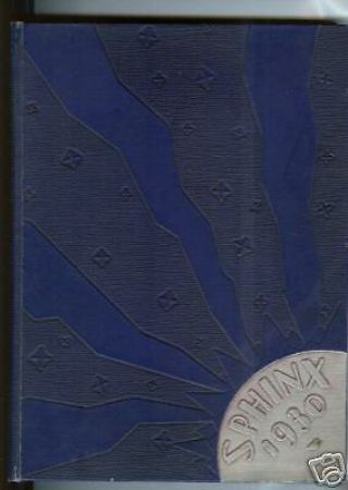 1930 Tamaqua,  Pa High School Yearbook - Sphinx - Art Deco
