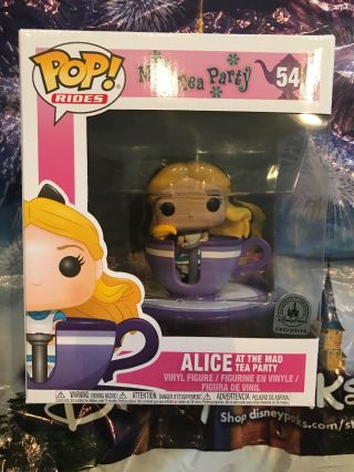 Pop Rides Disney Alice Wonderland At The Mad Tea Party 54 Figure Funko In Hand