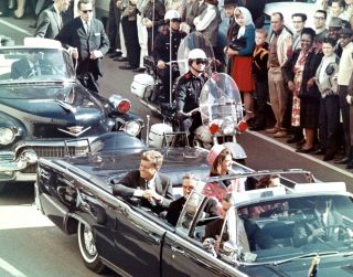 1963 - President John F.  Kennedy In Dallas Moments Before Assassination