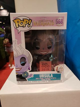 Funko Pop Disney The Little Mermaid 568 D23 Expo 2019 Ursula (metallic) In Hand