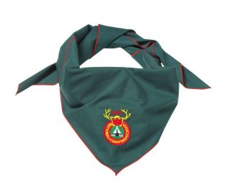Boy Scout Official National Camping School Embroidered Neckerchief 49x35 Bsa