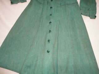 Vintage 1950 ' s Girl Scout Dress Official Green American Uniform GSA USA 4