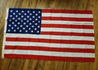 Vintage Dettras 3x5 Cloth Star Flag Everwear Bunting F.  T.  Americana Decor