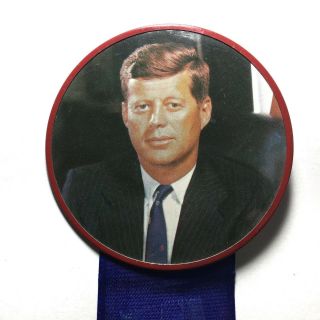 1961 John F Kennedy Jfk Inauguration Pinback Button Ribbon Campaign Political