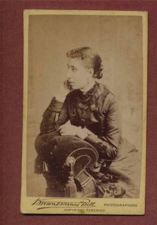 Brown Barnes Bell.  Lady.  Victorian Cdv Photograph Qb783