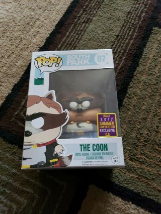 Funko Pop South Park 07 The Coon Sdcc 2017 Summer Convention Exclusive