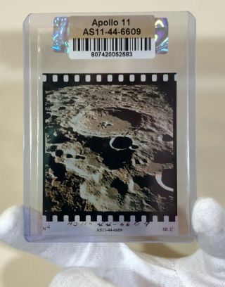 Nasa Apollo 11 Moon Landing 70mm Film Positive Of Daedalus Crater Hand Numbered