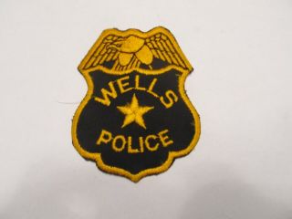 Maine Wells Police Patch Old Cheese Cloth
