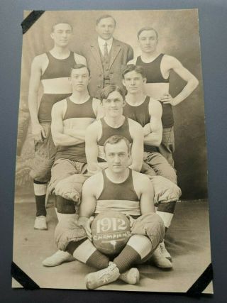 Early Antique Photograph Of The 1912 Men 