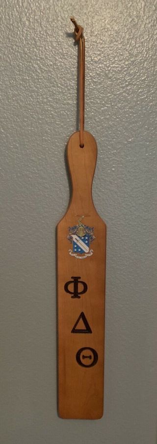 Phi Delta Theta Fraternity Paddle