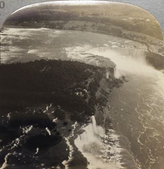 Keystone Stereoview Aerial View Of Niagara Falls From 1930 