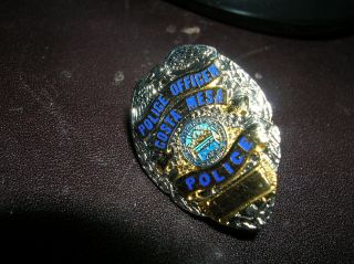 Costa Mesa California 1 " Mini Silver & Gold Badge Pin Tie Tac Police Officer