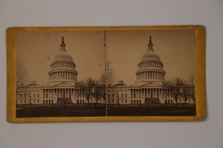 1860s Washington D.  C.  Stereoview Capitol Building By E & Ht Anthony