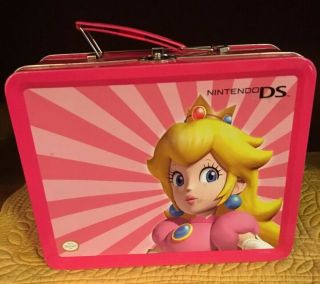 Nintendo Ds Princess Peach Metal Lunchbox - Mario Brothers