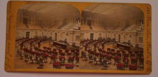 1870s Washington D.  C.  Stereoview Senate Chambers