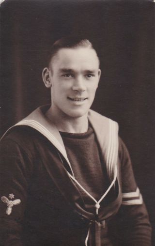 Old Vintage Photo Military Navy Sailor Uniform Sleeve Badge F3