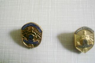 2 Vintage National Safety Council Safe Driver Award Pins 30 Year And & 9 Year