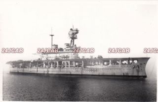 Photograph Royal Navy.  Hms " Eagle " Carrier.  Sunk By German U - 73.  1937