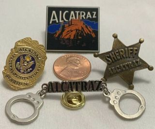 Alcatraz Island Prison Collectable Lapel Pin With Butterfly Clutches