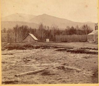 View From The Twin Mountain House.  F.  G.  Weller Stereoview Photo