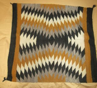 Vintage Native American Navajo Saddle Blanket Horse 27 3/4 " X 30 " Wool Woven