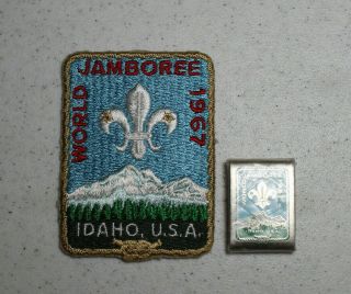 1967 World Jamboree Idaho Usa Patch & Belt Loop