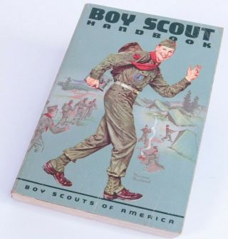 Vintage Boy Scouts Of America 1962 Boy Scout Handbook Norman Rockwell Cover