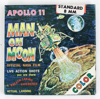 Apollo 11 Man On Moon - Official Nasa 8mm Color Film