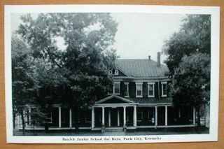Postcard Baulch Junior School For Boys Park City,  Kentucky Near Mammoth Cave