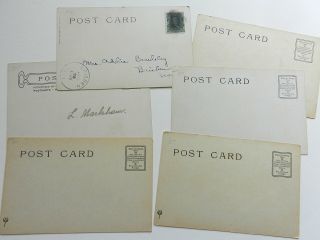Antique Postcard Set of 6 1905 R.  Hill Manicurist Dame College Girl Old Maid. 2