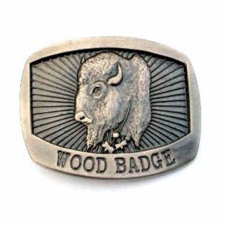 Wood Badge Buffalo Belt Buckle Woodbadge