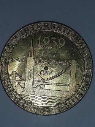 1939 Golden Gate San Francisco International Exposition China Clipper Coin Token