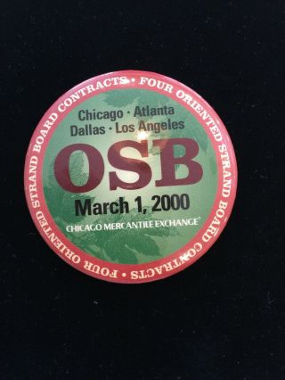 Chicago Mercantile Exchange Osb Oriented Strand Board Badge