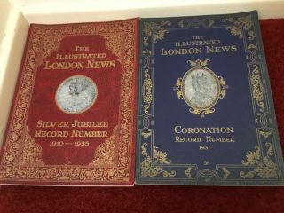 The Illustrated London News Coronation 1937 & Silver Jubilee 1935 Royal Books