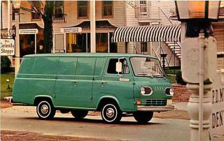 Advertising Postcard 1967 Ford Econoline Van