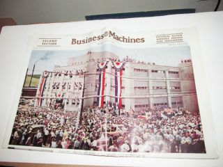 Vintage Ibm Newspaper 1941 Endicott,  Ny On The Front Page. . .  501