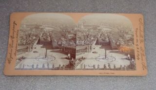 Antique Keystone Real Photo Stereoview Card Vatican