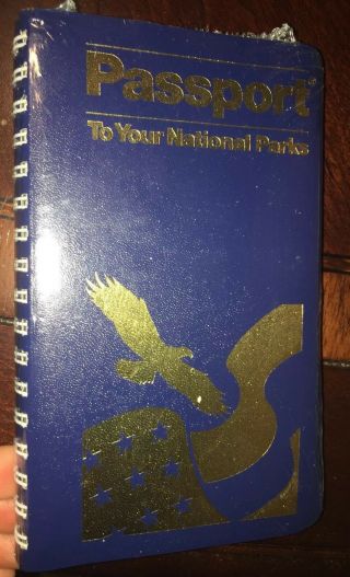 Passport To Your National Parks In Shrink Wrap W/ Map Stamp At Parks Spiral