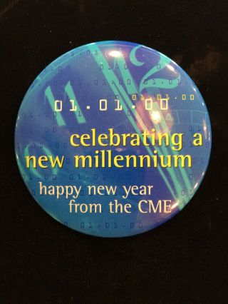 Chicago Mercantile Exchange Milleneum Pinback Badge Button