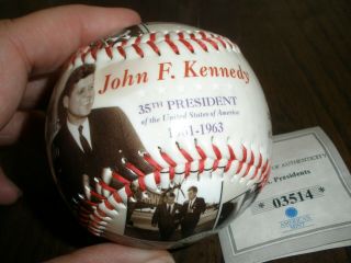 American U.  S.  Presidents Collectors Baseball John F Kennedy With