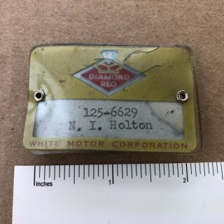 Vintage White Motor Corporation Employee Badge / Pin