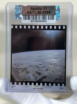 Nasa Apollo 11 70mm Film Positive Earth Space Photo 1969 Hurricane Hand Numbered