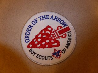 Boy Scouts Bsa Order Of The Arrow Www Vintage 6 " Diameter Back Patch