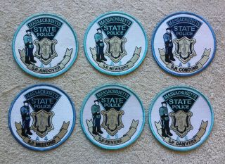 Massachusetts State Police Msp Complete Set Of Troop A Barracks Patches -