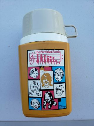 Vintage The Partridge Family Lunchbox Thermos - Tv Show 1971 C - 8 Sweet