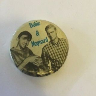 The Many Loves Of Dobie Gillis Maynard G.  Krebs Button Badge Pin Pinback B&w 60