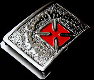 Grand Commander Masonic In Hoc Signo Vinces Knights Templar Belt Red Buckle Silr