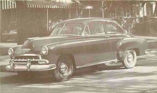 Postcard 1952 Chevrolet Styleline Special 2 - Door Sedan - Dealers Supply 37 - A