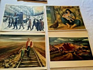 1939 York Worlds Fair Folio Of 9 Full Color Lithographs American Art Today