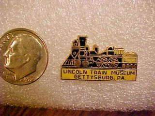 Lincoln Train Museum,  Pa,  Vintage Travel Hat Pin For Hat Vest Lapel Tie Souvenir